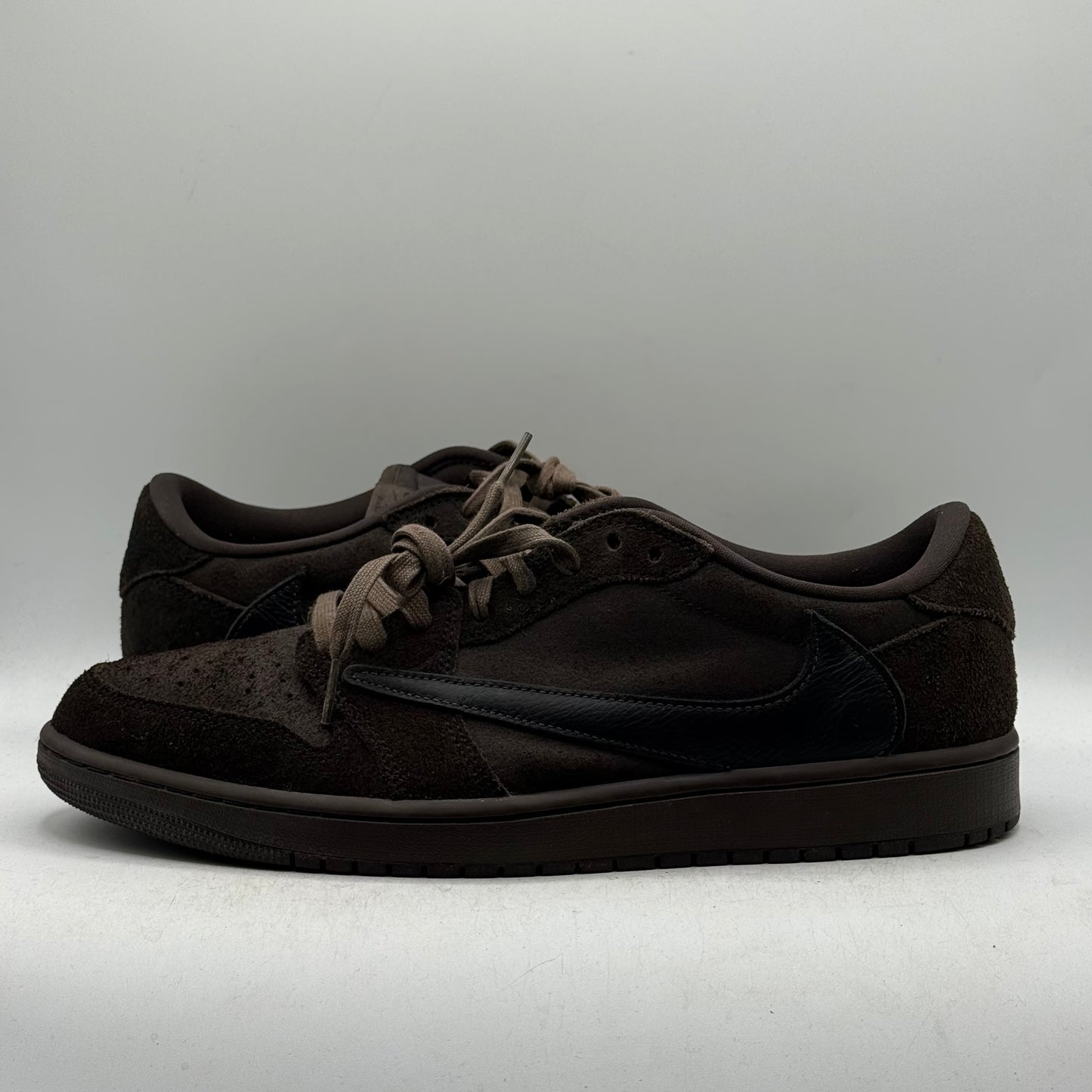 (Used No Box) Jordan 1 Low Travis Scott Velvet Brown Size 12