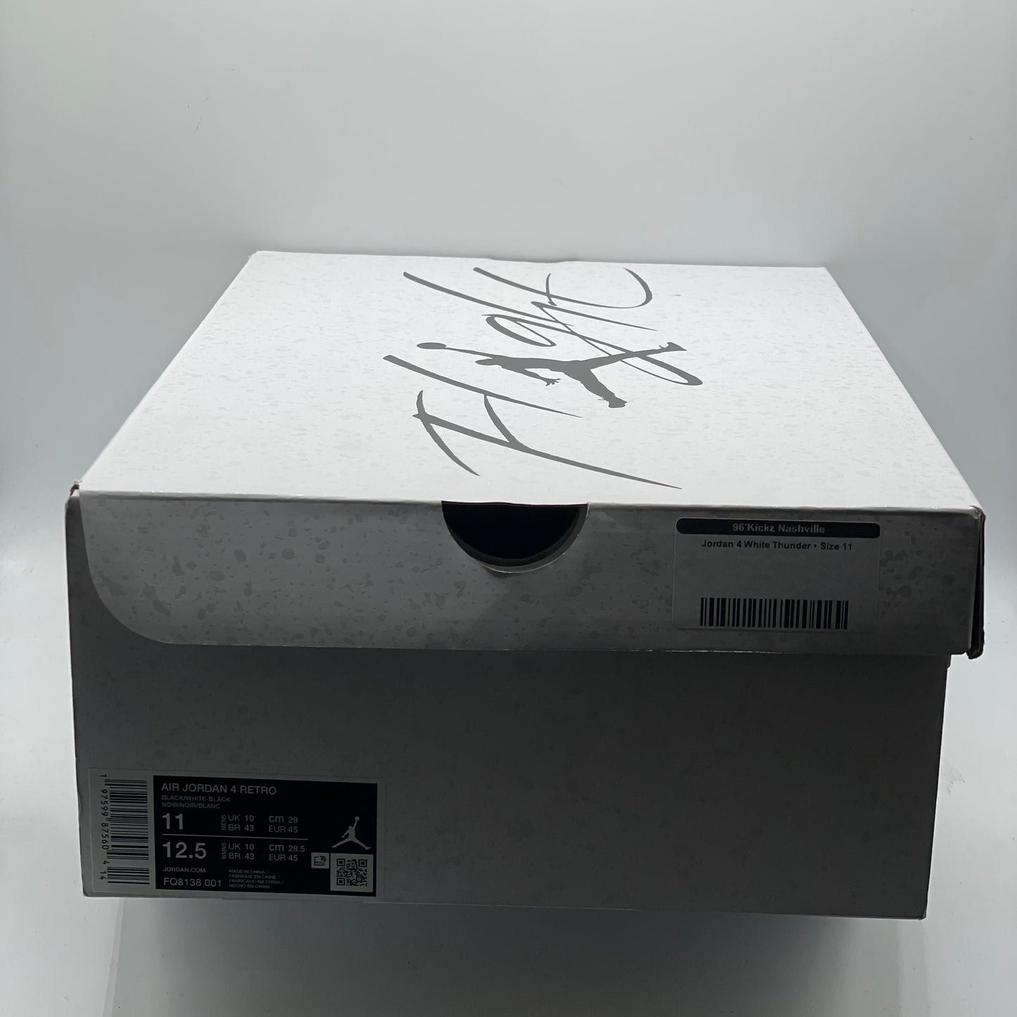 (Used) Jordan 4 White Thunder Size 11