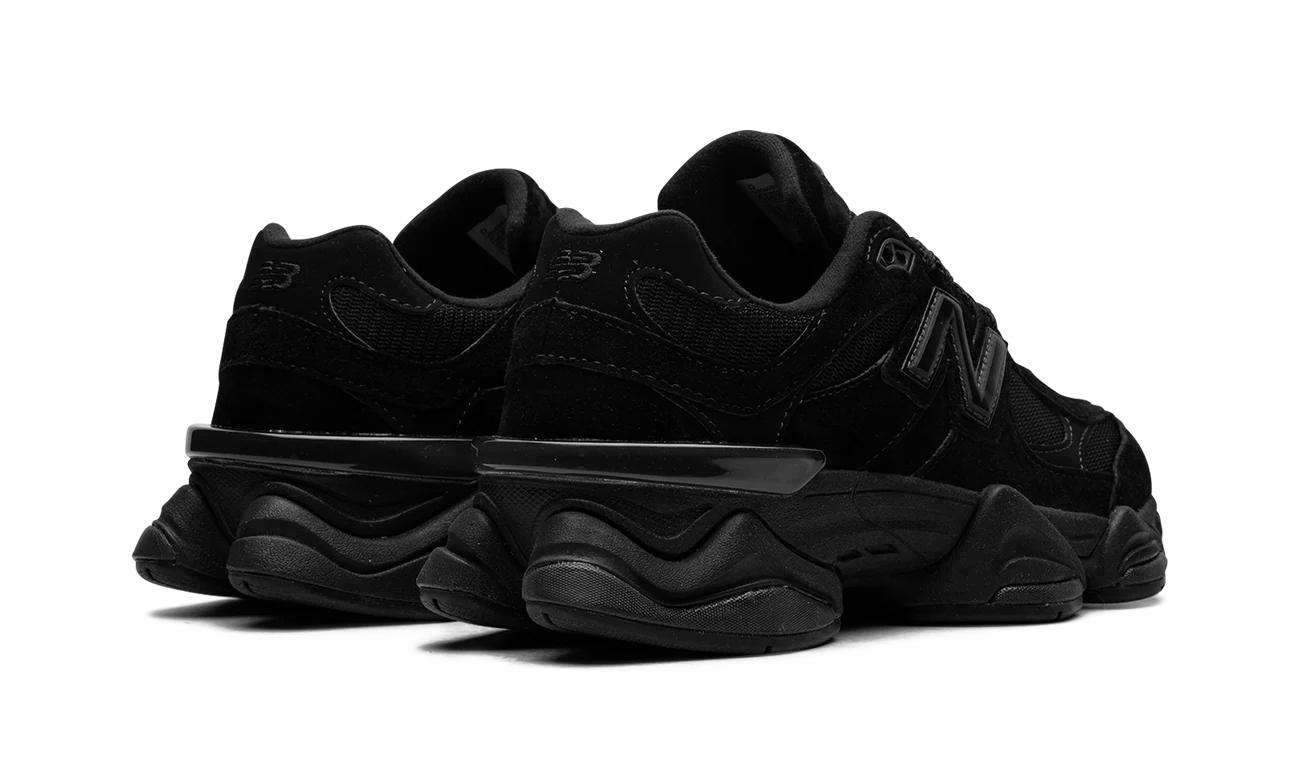 New Balance 9060 Triple Black Suede Size 11
