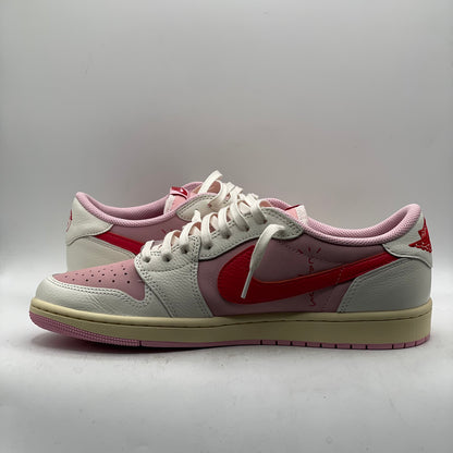 (USED) Jordan 1 Low Travis Scott Sail Tropical Pink Size 10.5