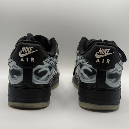 (USED) Nike Air Force 1 Low Skeleton Black Size 9.5