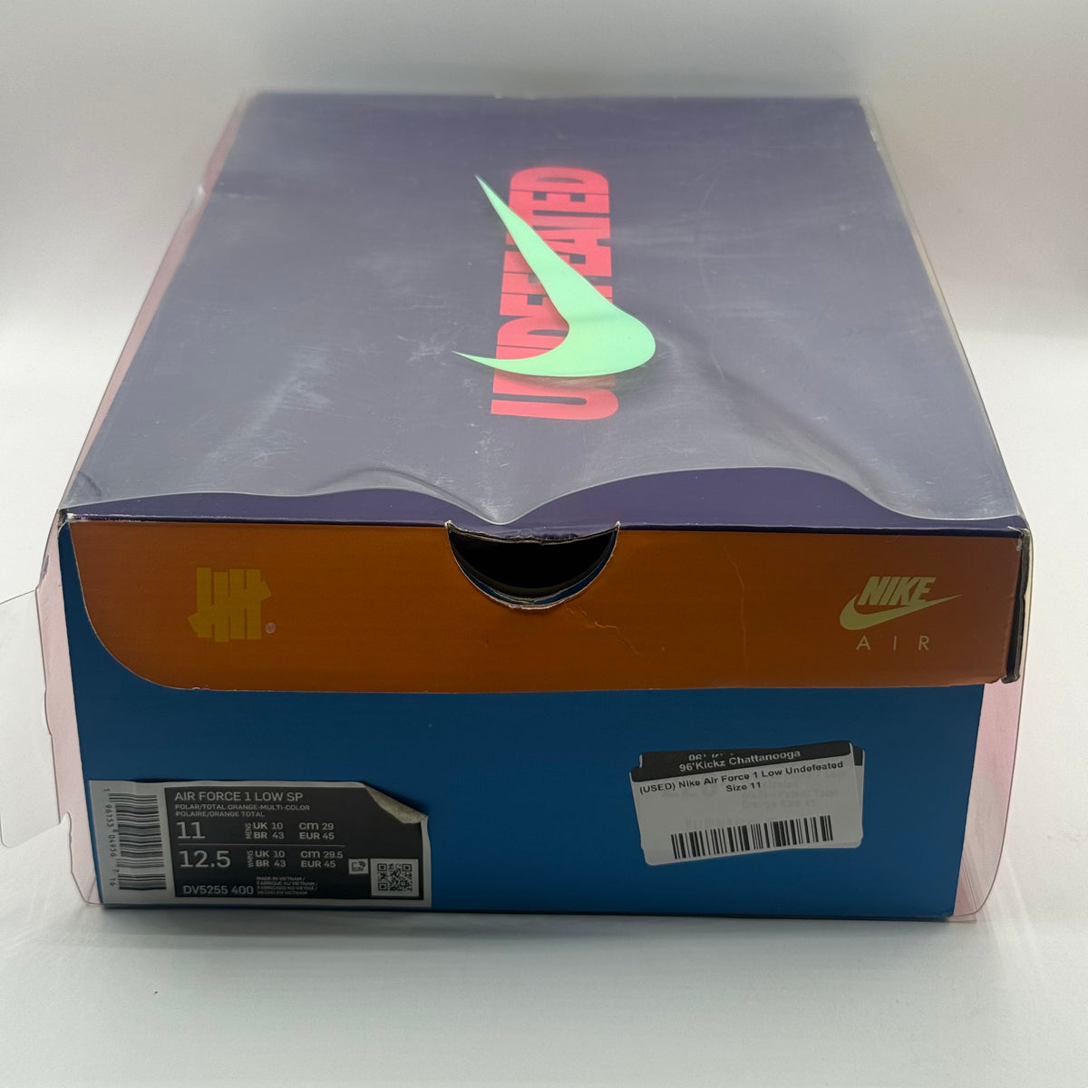 (USED) Nike Air Force 1 Low Undefeated Size 11