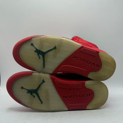 (Used) Jordan 5 Red Suede Size 9