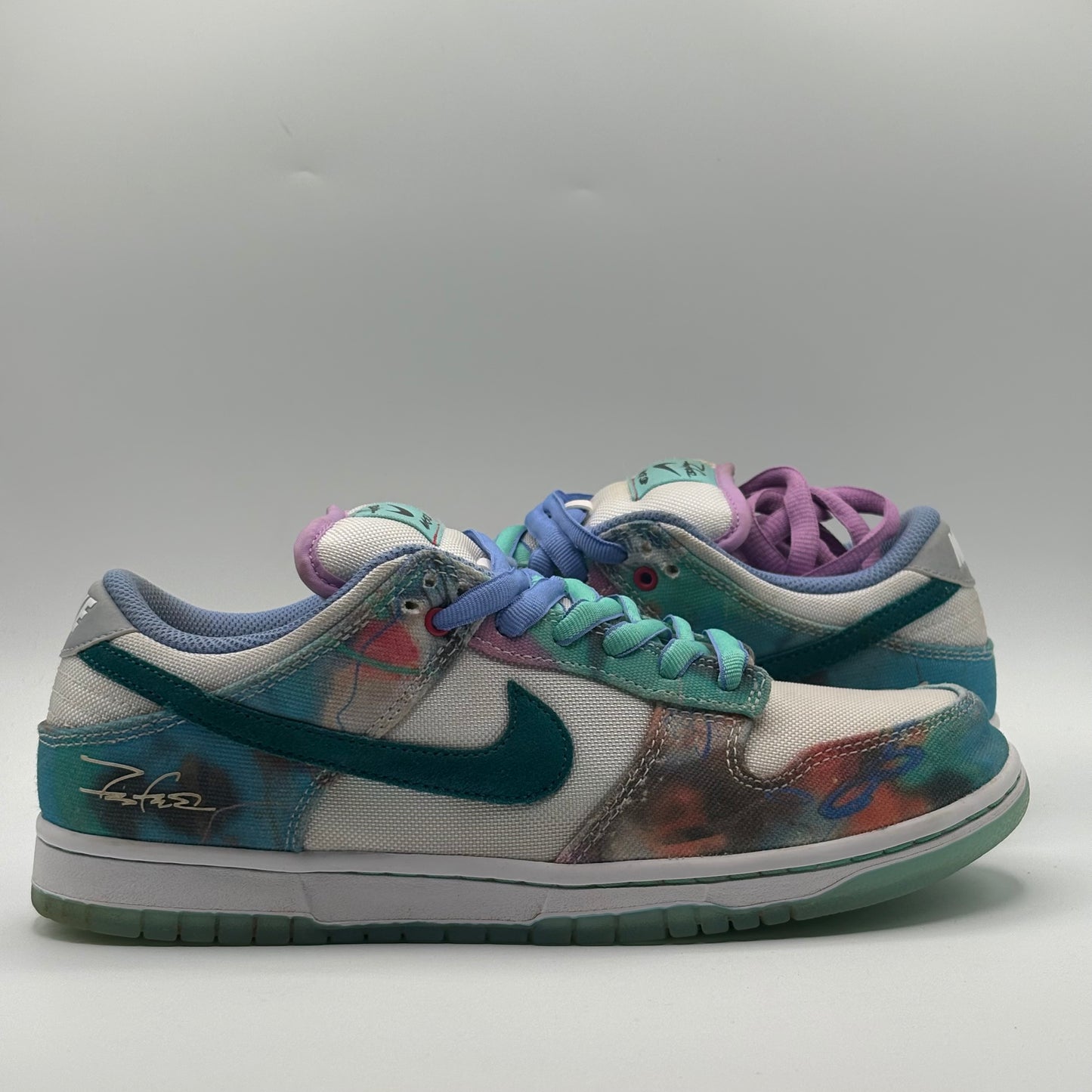 (Used No Box) Nike SB Dunk Low Futura Lab Bleached Aqua Size 8