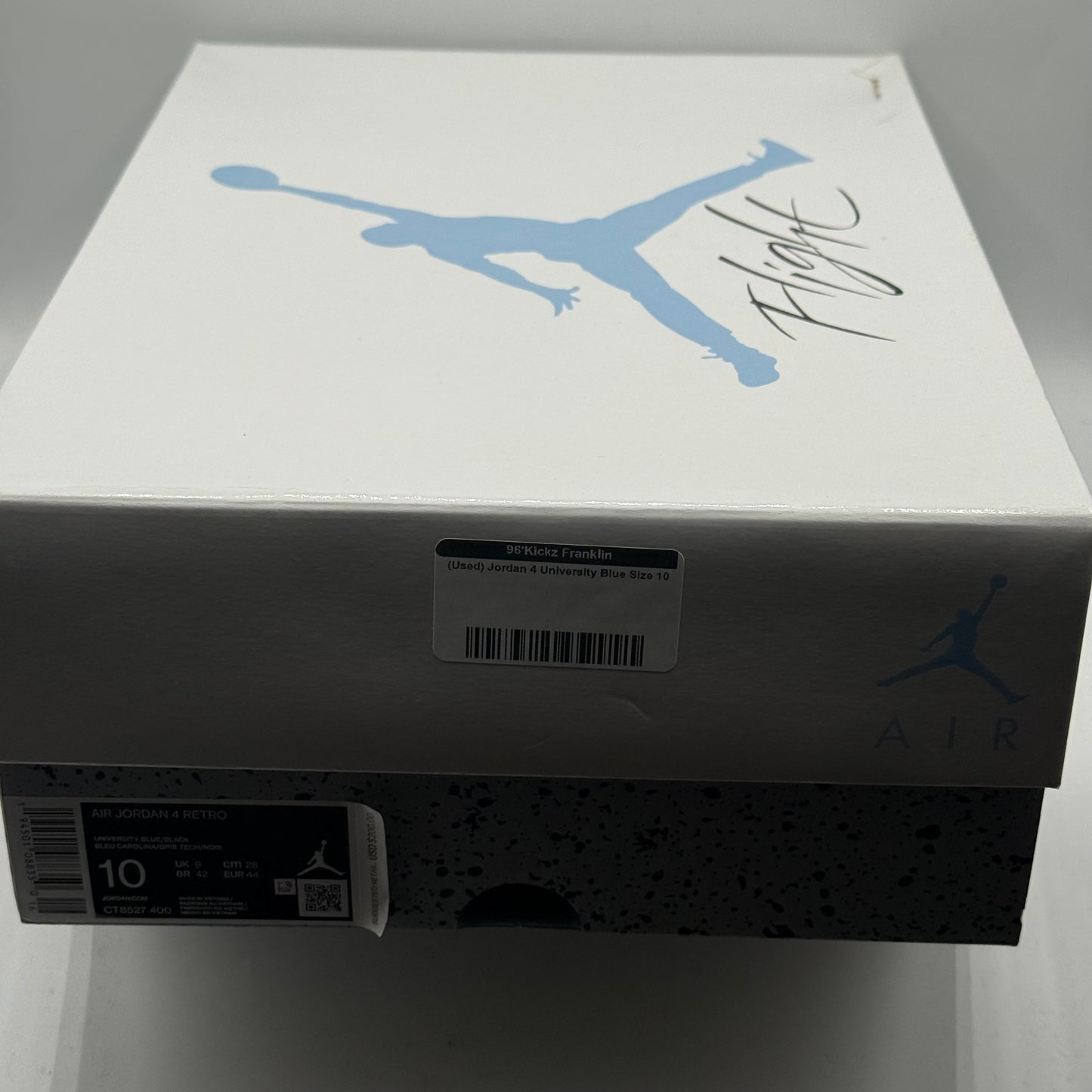 (Used) Jordan 4 University Blue Size 10