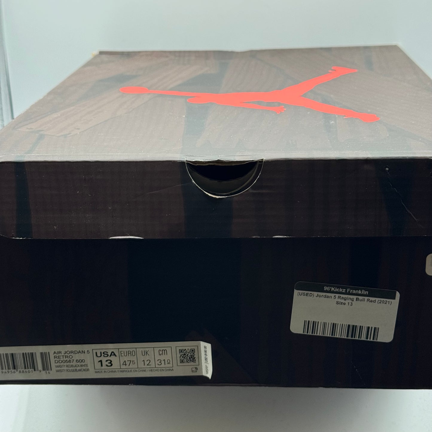(USED) Jordan 5 Raging Bull Red (2021) Size 13