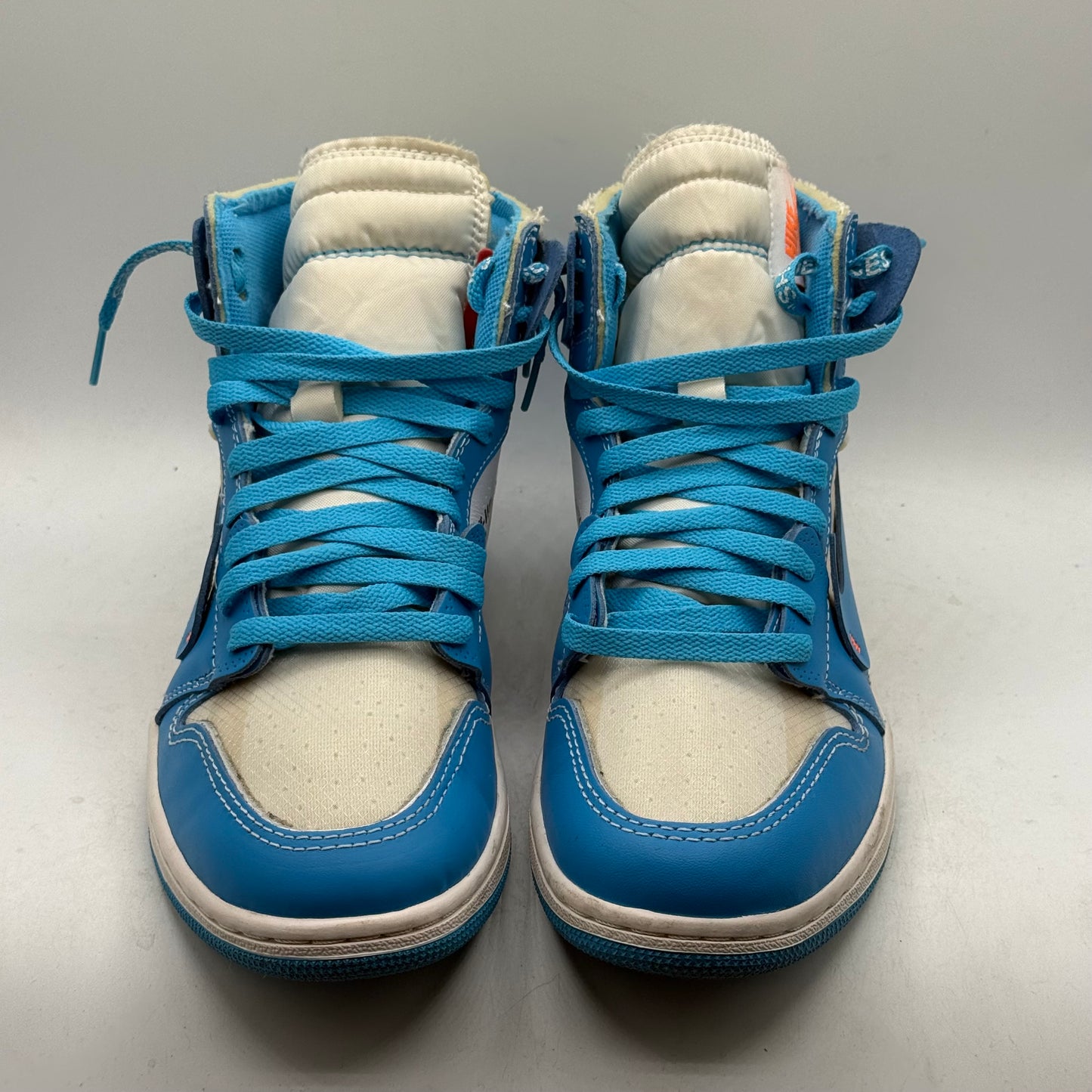 (USED NO BOX) Jordan 1 High Off-White University Blue Size 8