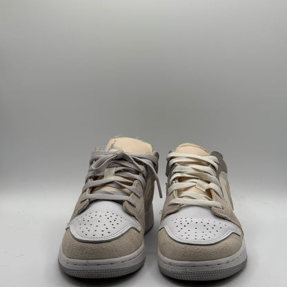 (Used No Insoles) Jordan 1 Low Inside Out Cream White Light Grey Size 5Y