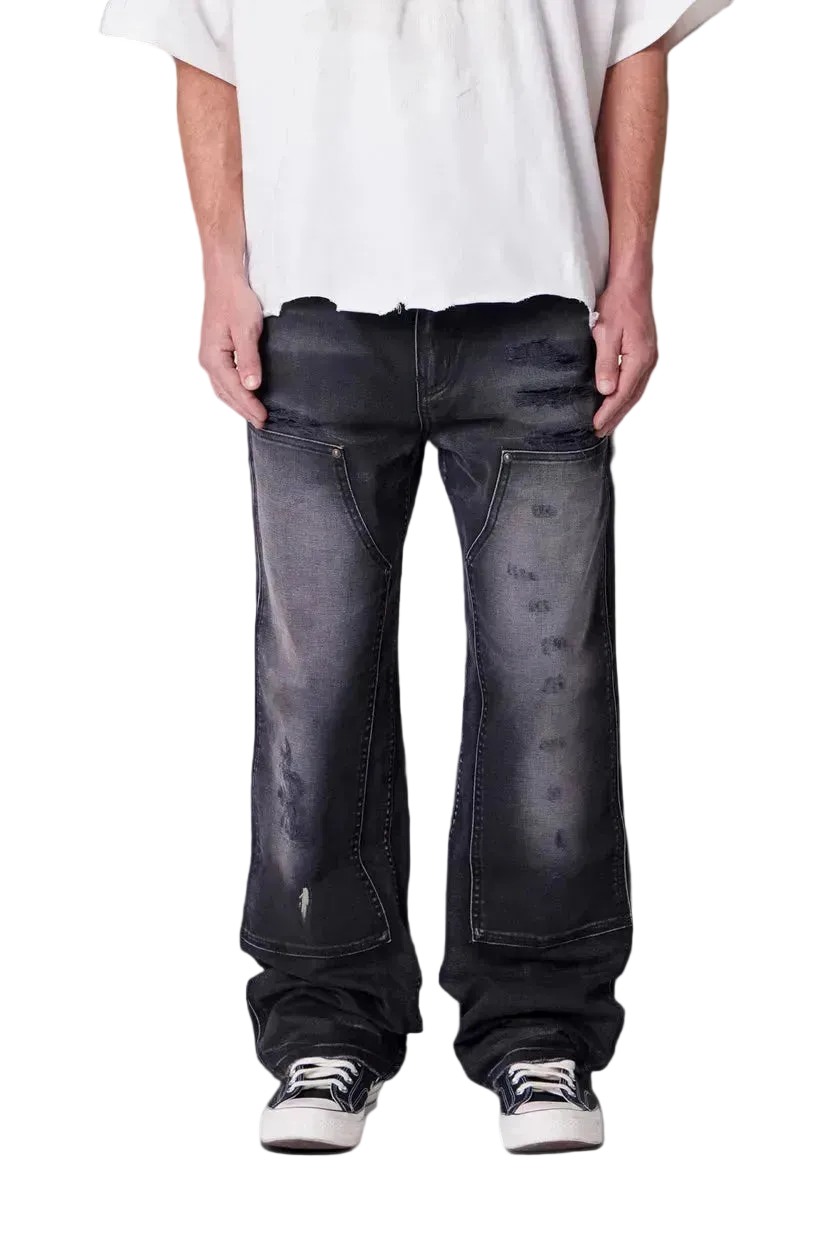 MNML Faded Distressed Carpenter Pants