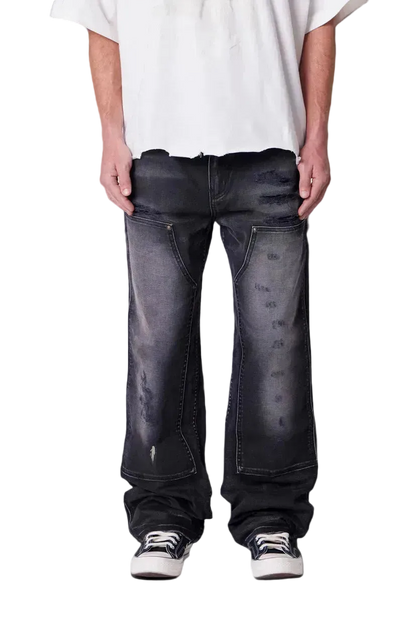 MNML Faded Distressed Carpenter Pants