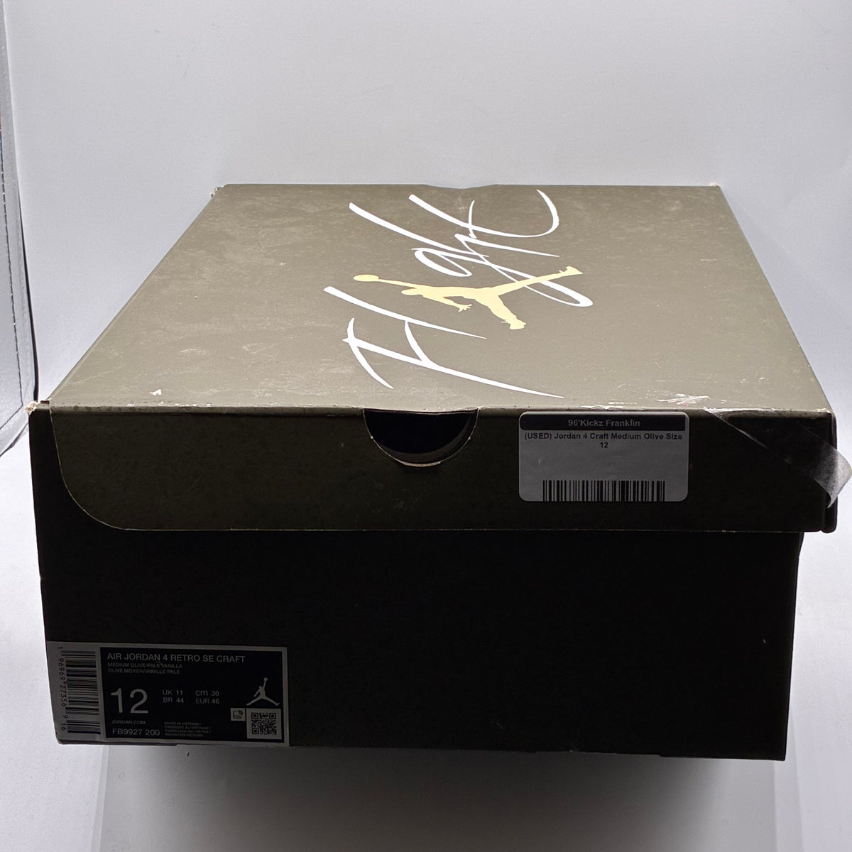(USED) Jordan 4 Craft Medium Olive Size 12