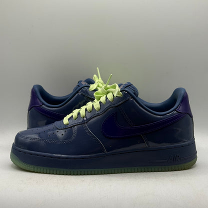 (Used) Nike Air Force 1 Patent Leather Mystic Navy Grape Ice