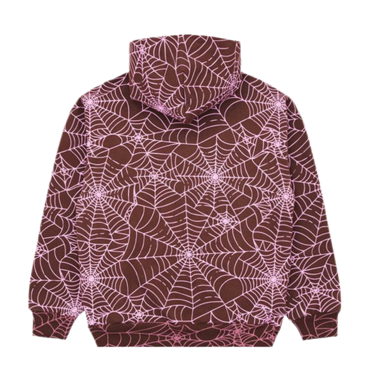 Sp5der AOP Brown Hoodie