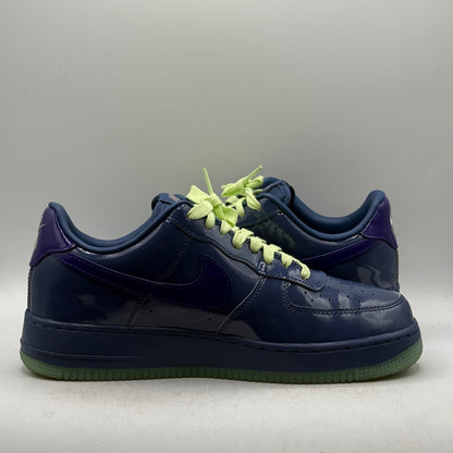 (Used) Nike Air Force 1 Patent Leather Mystic Navy Grape Ice