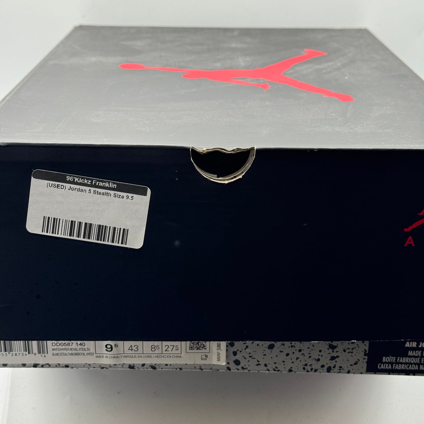 (USED) Jordan 5 Stealth Size 9.5
