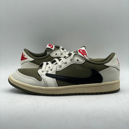 (USED) Jordan 1 Low Travis Scott Medium Olive (PS) Size 3Y