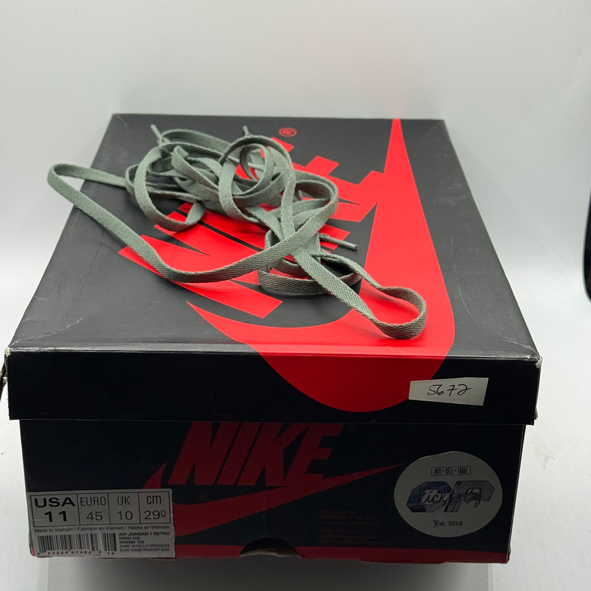 (Used) Jordan 1 High Clay Green Size 11