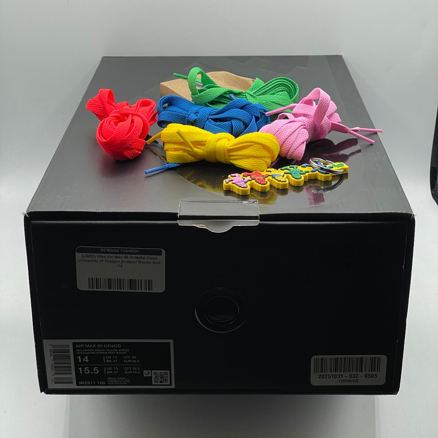 (USED) Nike Air Max 90 Grateful Dead University of Oregon Grateful Ducks Size 14