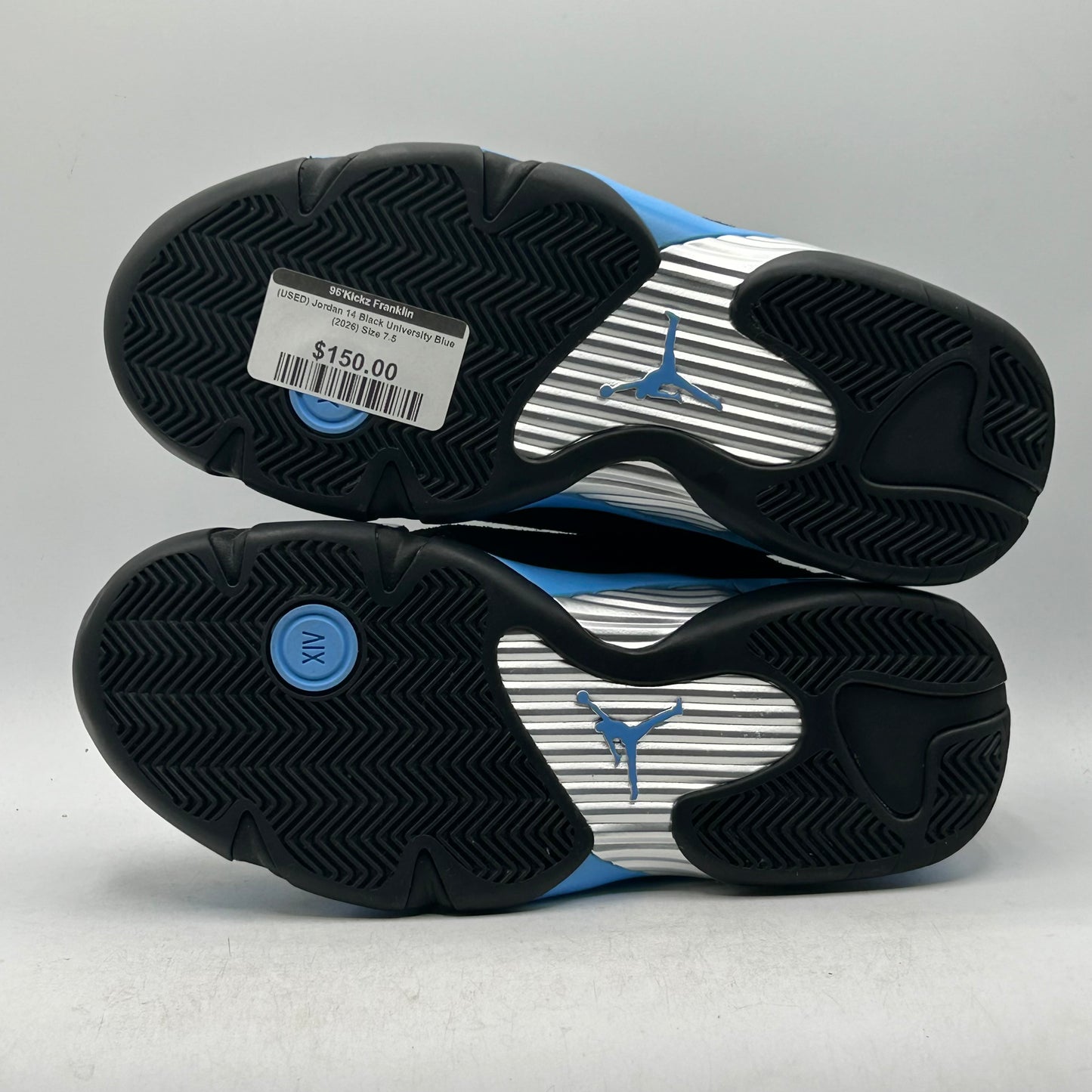 (USED) Jordan 14 Black University Blue (2026) Size 7.5