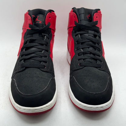 (Used No Box) Jordan 1 High BG Red/Black Size 6Y