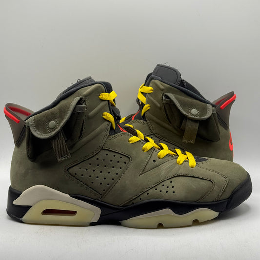 (Used) Jordan 6 Travis Scott Olive Size 10.5