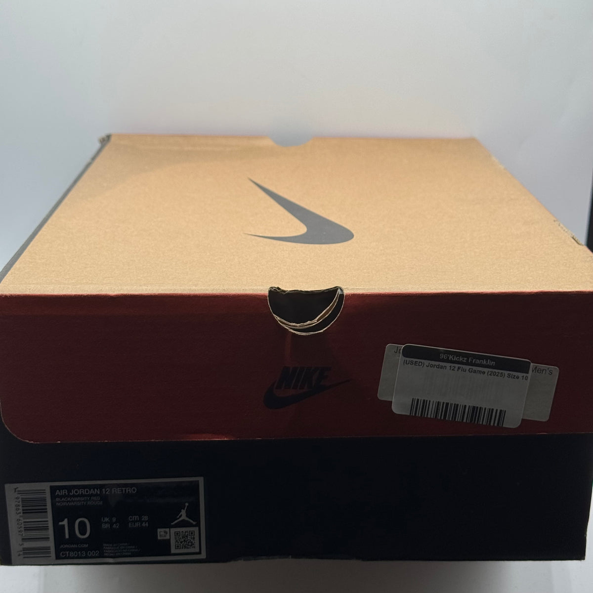 (USED) Jordan 12 Flu Game (2025) Size 10