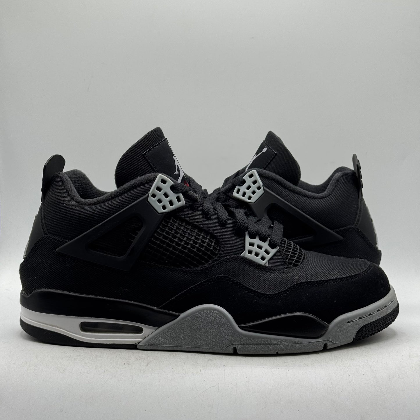 (Used) Jordan 4 Black Canvas Size 11