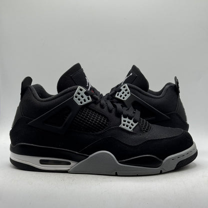 (Used) Jordan 4 Black Canvas Size 11