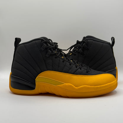 (Used) Jordan 12 Black University Gold Size 8