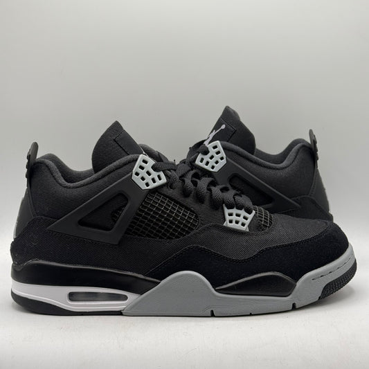 (Used) Jordan 4 Black Canvas Size 12