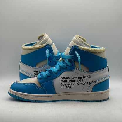 (USED NO BOX) Jordan 1 High Off-White University Blue Size 8
