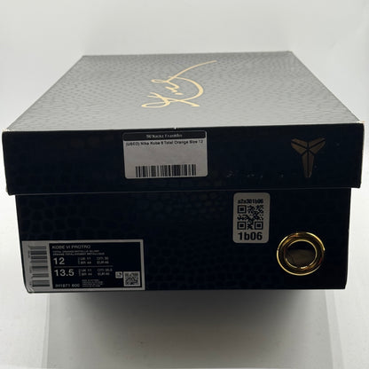 (USED) Nike Kobe 6 Total Orange Size 12