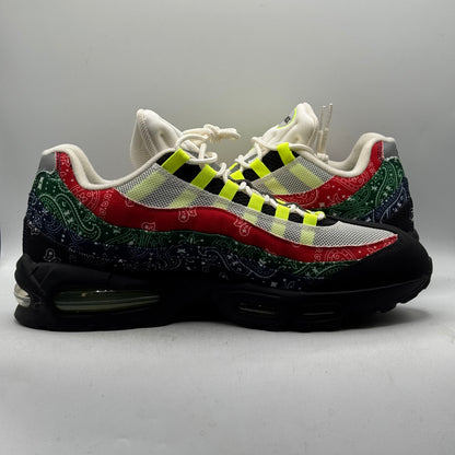 (Used) Nike Air Max 95 OG Big Bubble Neon Paisley Bandana Size 13