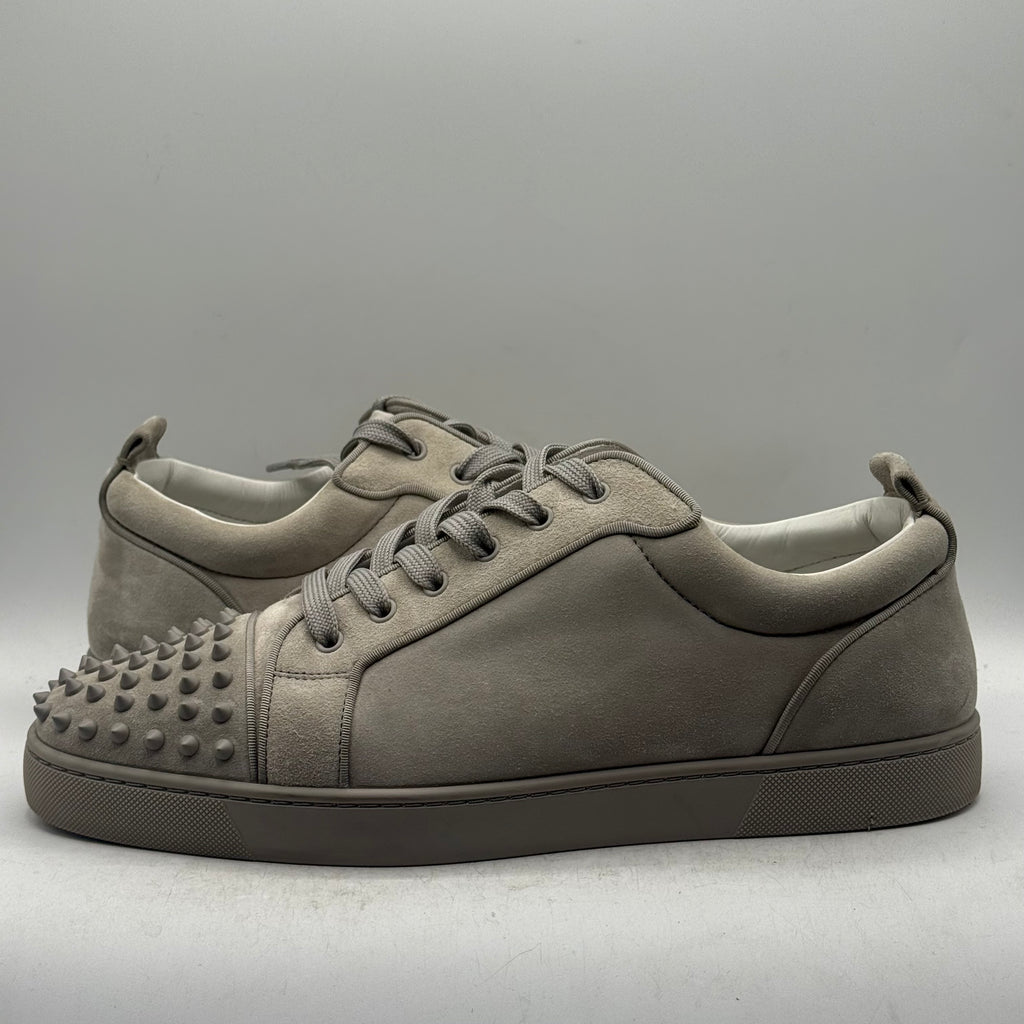 (USED NO BOX) Christian Louboutin Louis Jr Spikes Orlato Grey Size 47