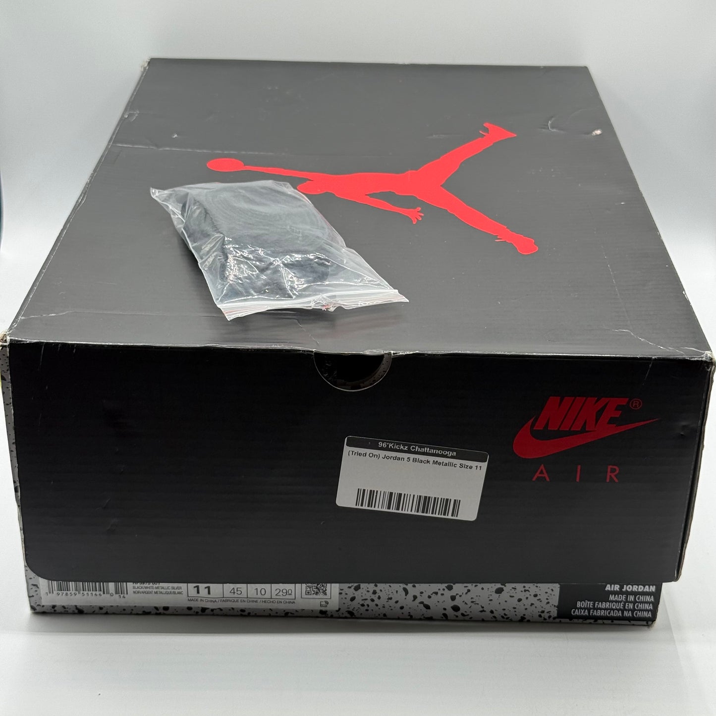 (Tried On) Jordan 5 Black Metallic Size 11