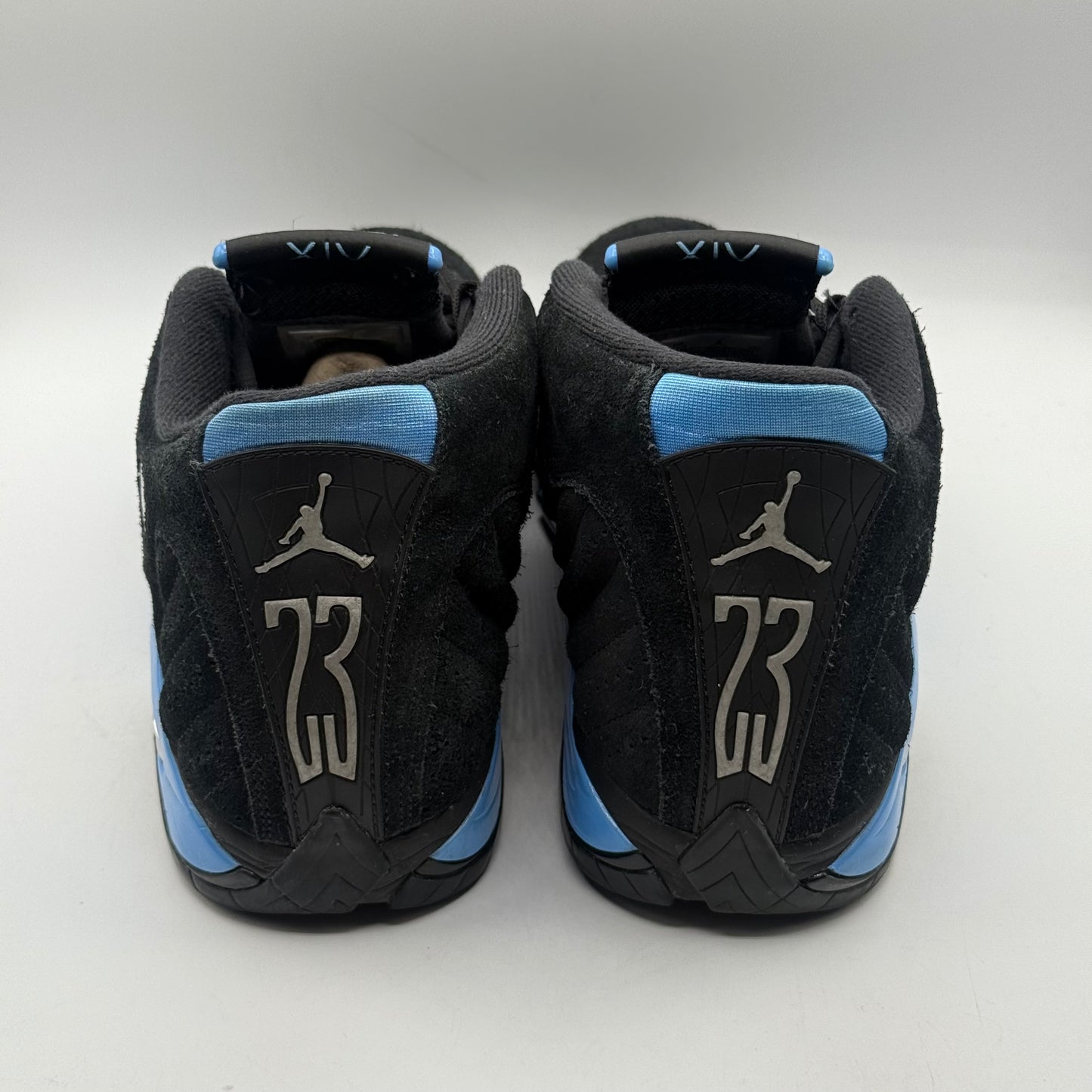 (USED) Jordan 14 Black University Blue Size 11.5