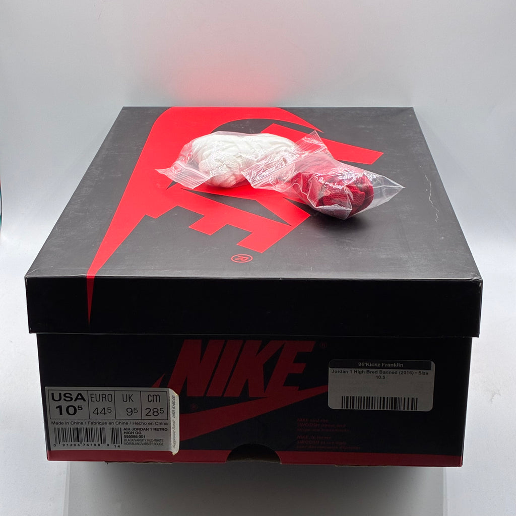 (USED) Jordan 1 High Bred Banned (2016) Size 10.5