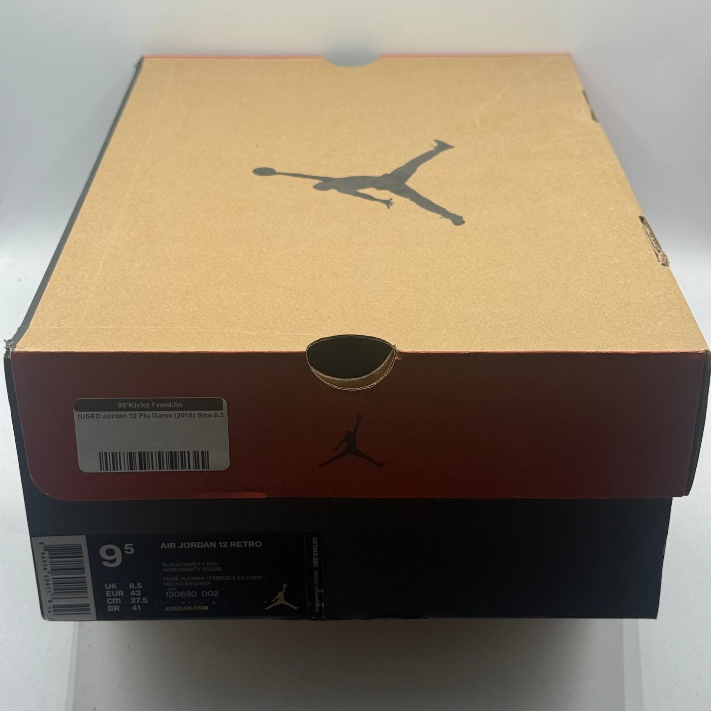 (USED Jordan 12 Flu Game (2016) Size 9.5