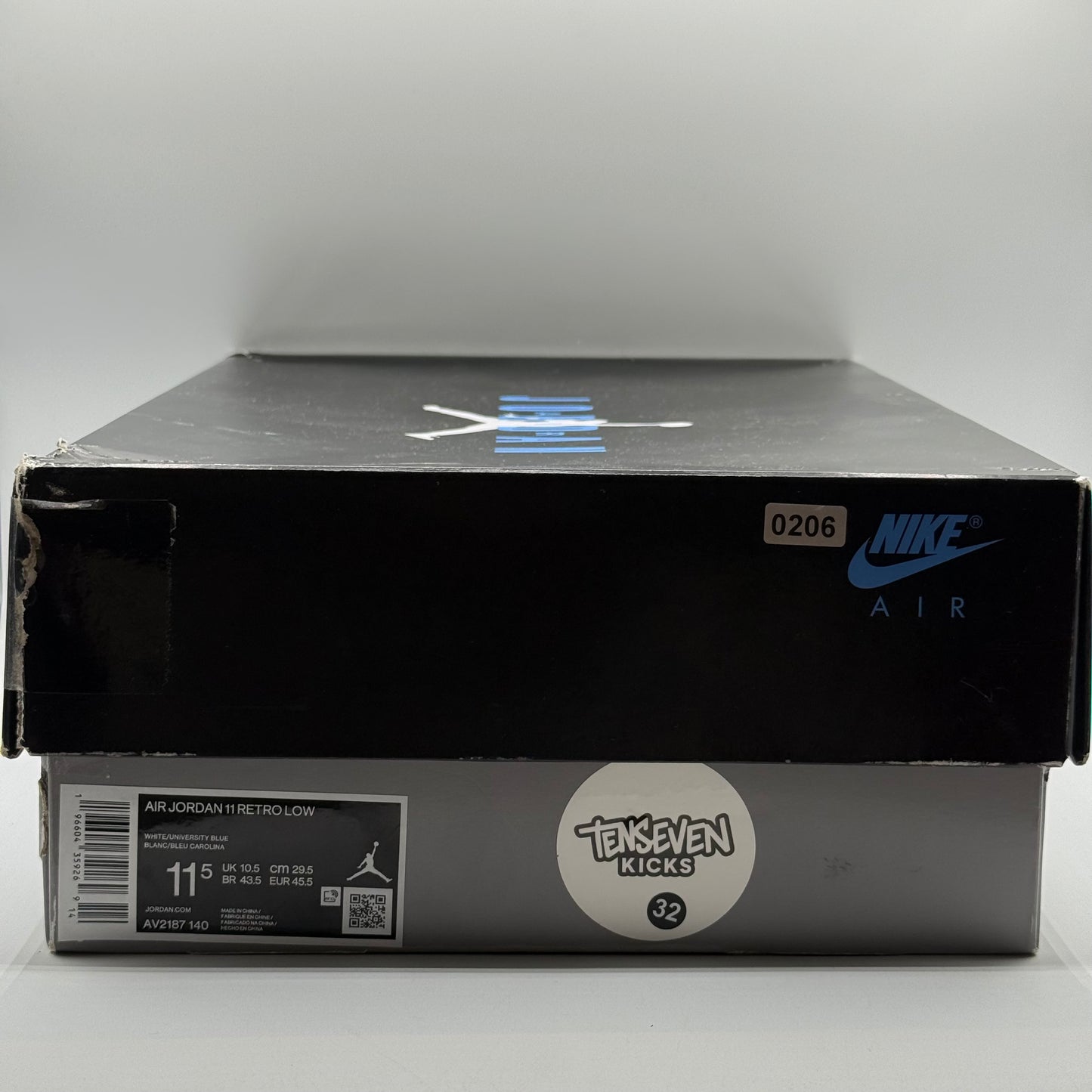 (USED) Jordan 11 Low Cement Grey Size 11.5