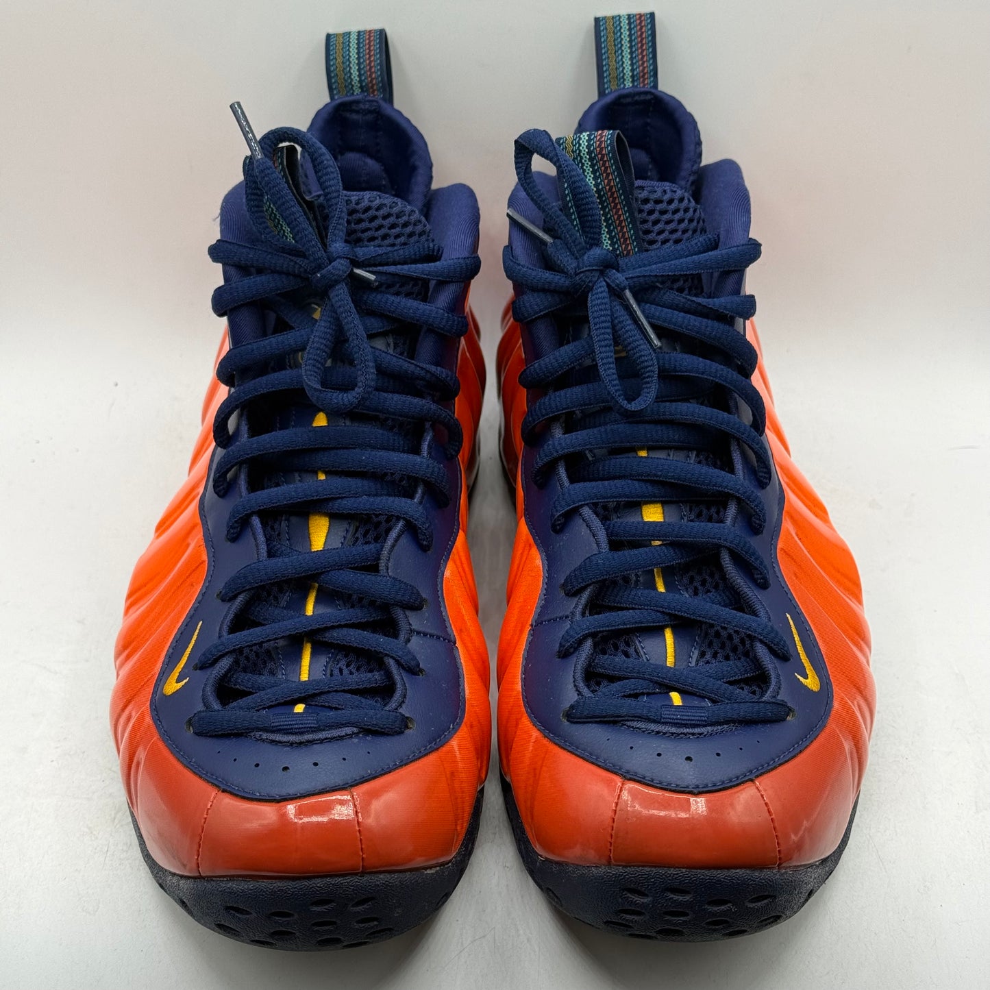 (Used) Nike Foamposite One Blue Viod Rugged Orange Size 9.5