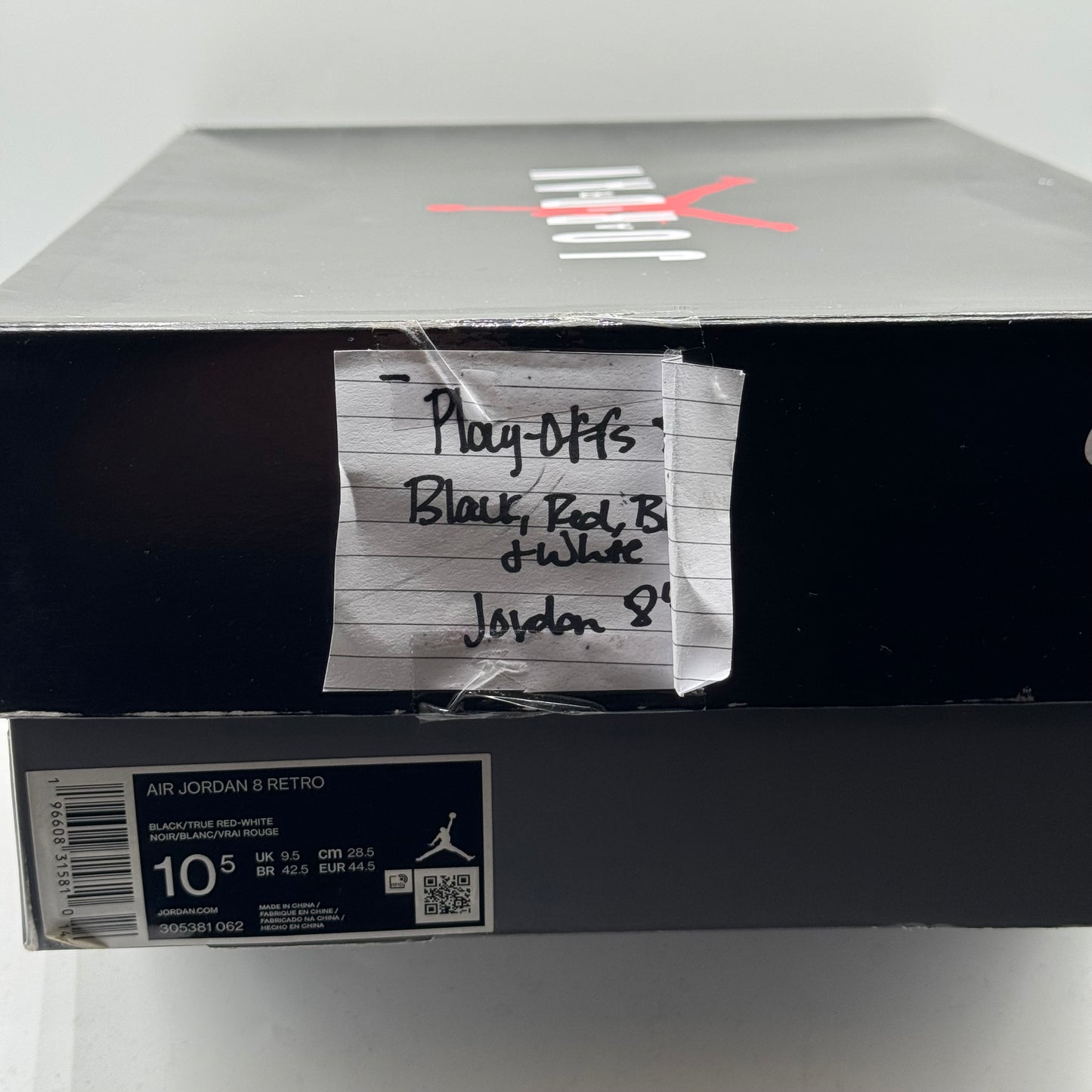 (USED) Jordan 8 Playoff Size 10.5
