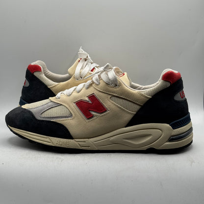 (Used) New Balance 990v2 MiUSA Teddy Santis Navy Sea Salt Size 12