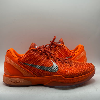 (Used No Box) Nike Kobe 6 Total Orange Size 12