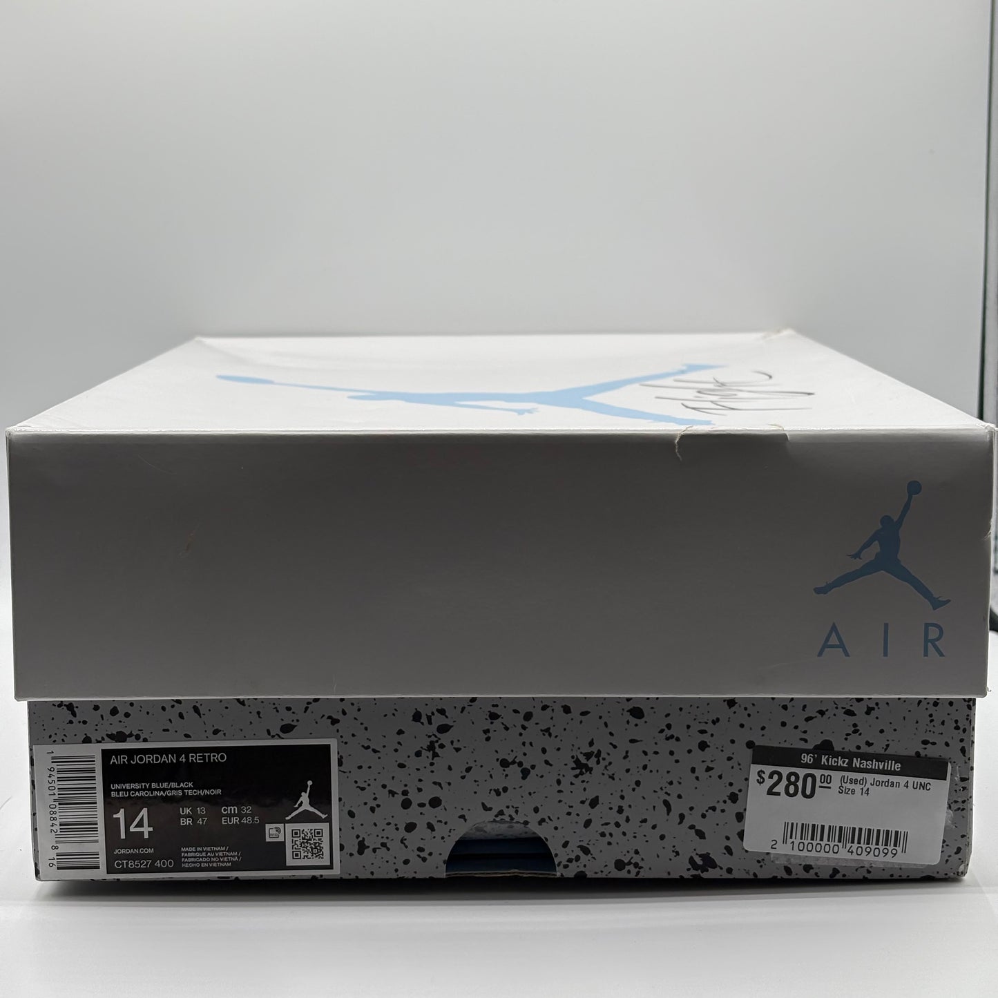 (Used) Jordan 4 UNC Size 14