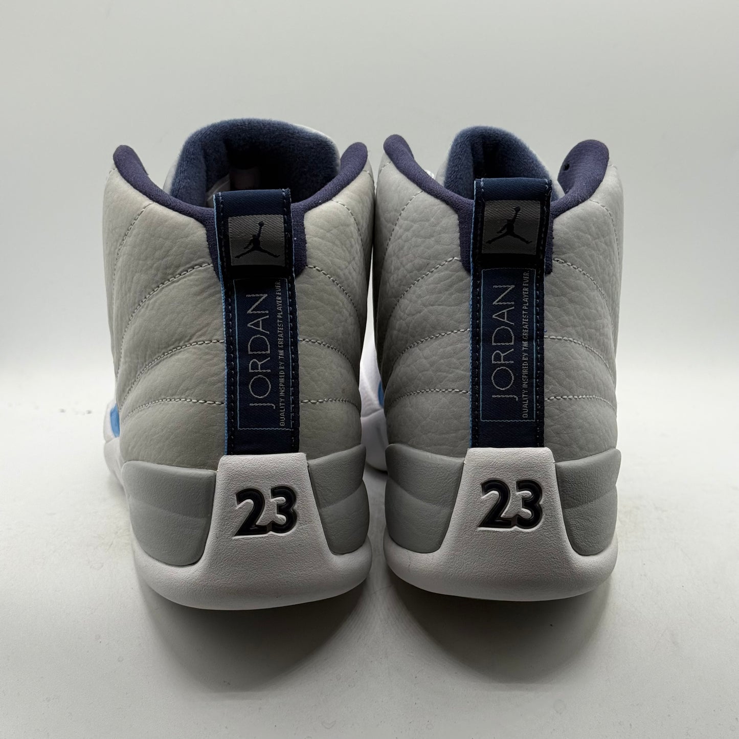 (Used) Jordan 12 Grey University Blue Size 9.5
