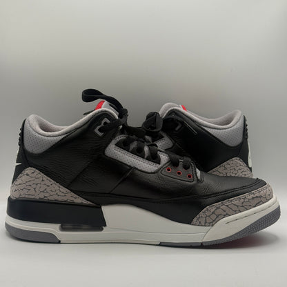 (USED) Jordan 3 Black cement Size 10