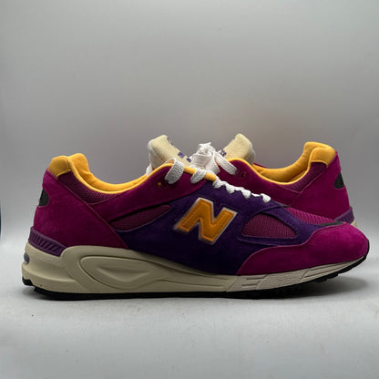 (Used) New Balance 990v2 MiUSA Teddy Santis Purple Yellow Size 12