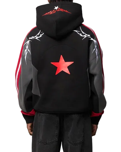 Loiter Hunter Patchwork Hoodie