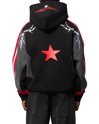 Loiter Hunter Patchwork Hoodie