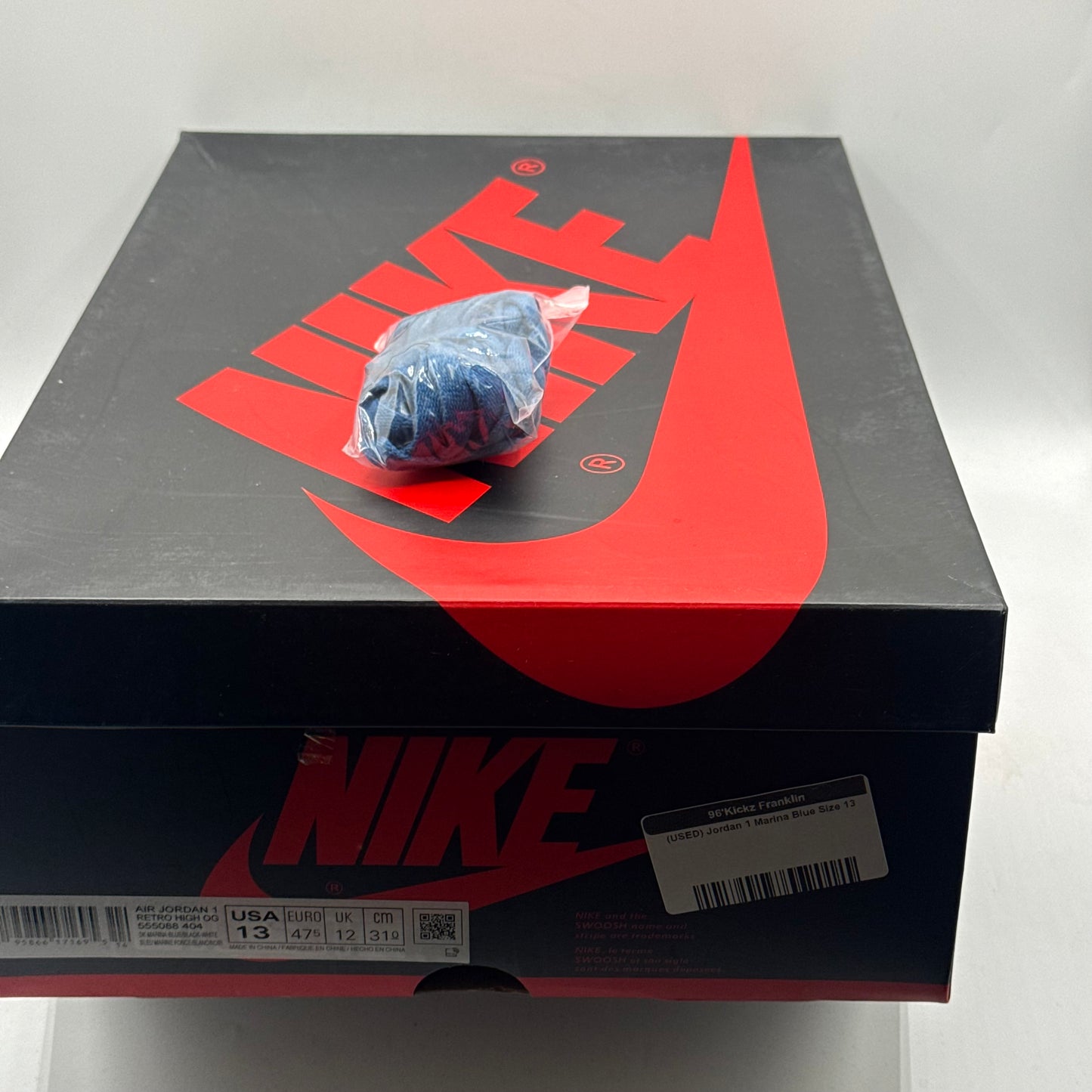 (USED) Jordan 1 Marina Blue Size 13